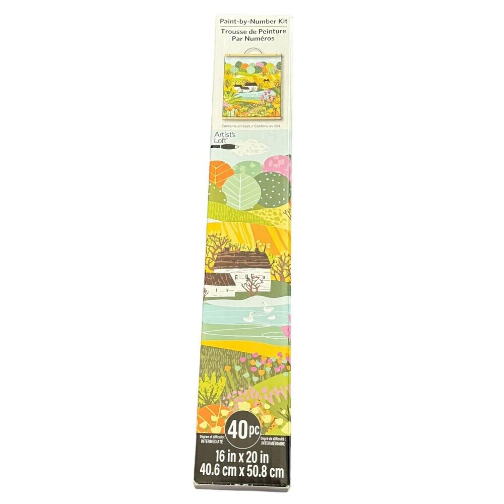 New Artist's Loft Canvas Paint-by-Number Kit 16 x‎ 20 House Picture Intermediate